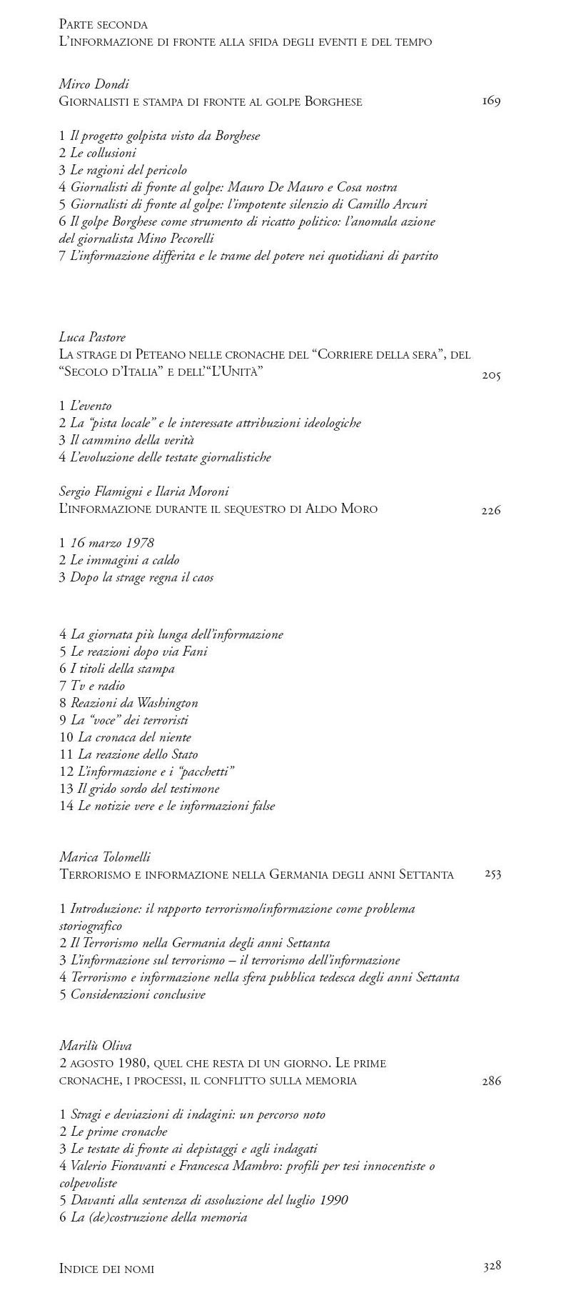 I neri e i rossi - Terrorismo, violenza e informazione negli anni Settanta - a cura di Mirco Dondi - il terrorismo e i suoi legami perversi con i media - Edizioni Controluce