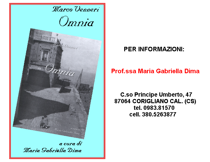 Libro Marco Venneri - Omnia - a cura di Maria Gabriella Dima