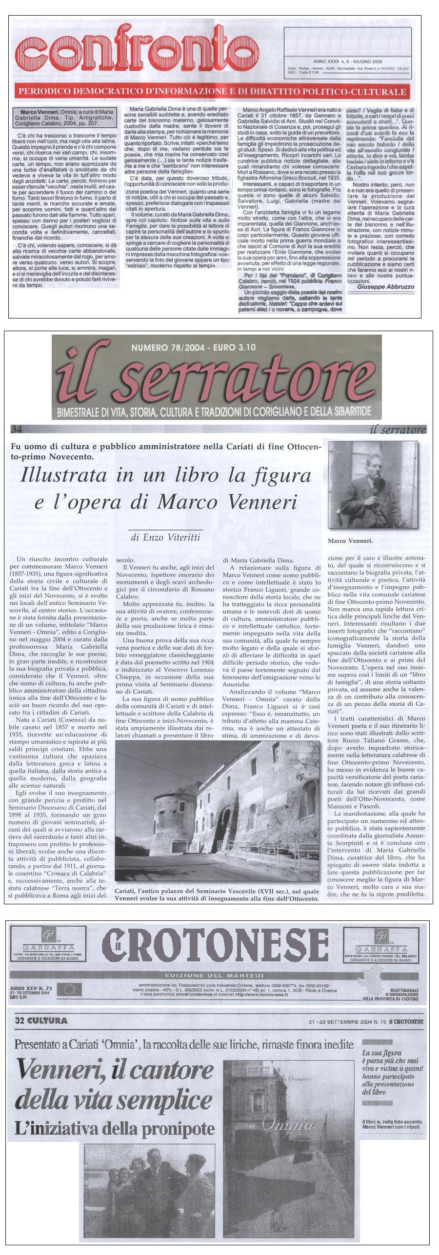 Libro Marco Venneri - Omnia - a cura di Maria Gabriella Dima